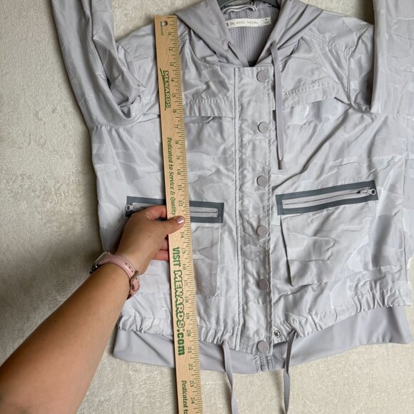 Blanc Noir Size M Skyfall Camo-Print‎ Aviator Jacket in New Grey Camo Outdoor - Picture 11 of 14